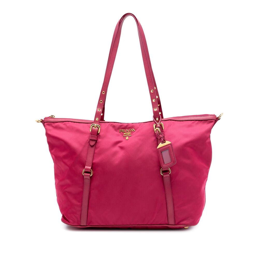 Prada Saffiano Trimmed Tessuto Satchel #315652P54B